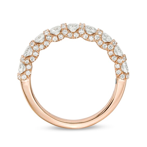 Previously Owned - Vera Wang Love Collection 1-1/5 CT. T.w. Diamond Band in 14K Rose Gold