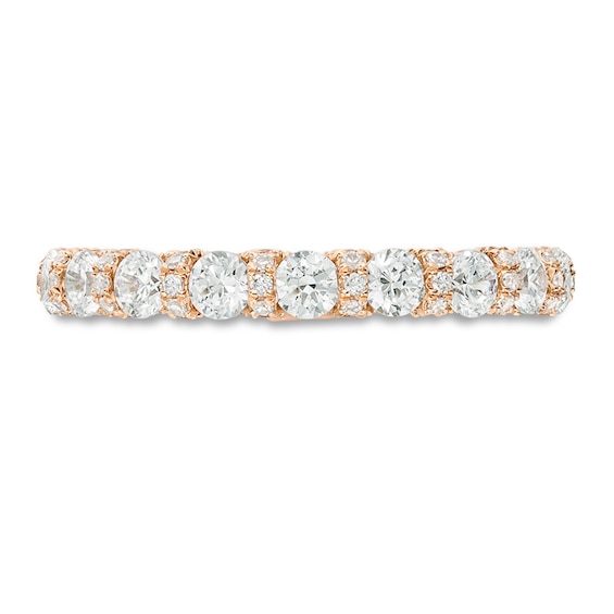 Previously Owned - Vera Wang Love Collection 1-1/5 CT. T.w. Diamond Band in 14K Rose Gold