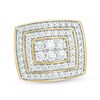 Thumbnail Image 0 of Previously Owned - Men's 3 CT. T.W. Composite Diamond Double Cushion Frame Ring in 10K Gold