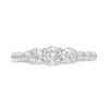 Thumbnail Image 4 of Previously Owned - 1 CT. T.W. Diamond Past Present Future® Engagement Ring in 14K White Gold