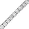 Thumbnail Image 0 of Previously Owned - 10 CT. T.W. Diamond Square Tennis Bracelet in 10K White Gold