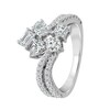 Thumbnail Image 2 of Previously Owned - Everything You Are™ 1-1/2 CT. T.W. Multi-Shape Diamond Scatter Bypass Ring in 10K White Gold