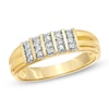 Thumbnail Image 1 of Previously Owned - 1/7 CT. T.W. Diamond Wedding Band in 10K Gold