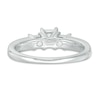 Thumbnail Image 3 of Previously Owned - 1-1/2 CT. T.W. Princess-Cut Diamond Three Stone Bridal Set in 14K White Gold