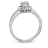 Thumbnail Image 2 of Previously Owned - 1/2 CT. T.W. Diamond Framed Engagement Ring in 14K White Gold
