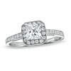 Thumbnail Image 1 of Previously Owned - 3/4 CT. T.W. Princess-Cut Diamond Framed Engagement Ring in 14K White Gold
