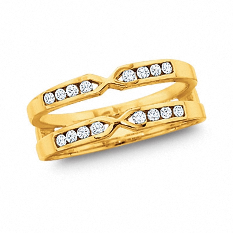 Main Image 1 of Previously Owned - 1/4 CT. T.W. Diamond Solitaire Wrap in 14K Gold