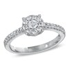 Thumbnail Image 1 of Previously Owned - 1/2 CT. T.W. Diamond Composite Engagement Ring in 10K White Gold