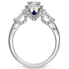 Thumbnail Image 2 of Previously Owned Vera Wang Love Collection 1 CT. T.W. Princess-Cut Diamond Frame Engagement Ring in 14K White Gold
