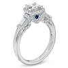 Thumbnail Image 3 of Previously Owned Vera Wang Love Collection 1 CT. T.W. Princess-Cut Diamond Frame Engagement Ring in 14K White Gold