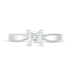 Thumbnail Image 4 of Previously Owned - Celebration Ideal 1/2 CT. Princess-Cut Diamond Solitaire Engagement Ring in 14K White Gold (I/I1)