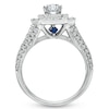 Thumbnail Image 3 of Previously Owned - Vera Wang Love Collection 1-1/2 CT. T.W. Diamond Double Frame Engagement Ring in 14K White Gold