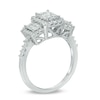 Thumbnail Image 2 of Previously Owned - 1 CT. T.W. Princess-Cut Diamond Past Present Future® Ring in 14K White Gold
