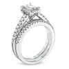 Thumbnail Image 2 of Previously Owned - 5/8 CT. T.W. Baguette Diamond Bridal Set in 14K White Gold