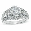 Thumbnail Image 1 of Previously Owned - 1-1/4 CT. T.W. Diamond Cluster Engagement Ring in 10K White Gold