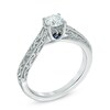 Thumbnail Image 2 of Previously Owned - Vera Wang Love Collection 1/2 CT. Diamond Solitaire Scroll Engagement Ring in 14K White Gold