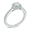 Thumbnail Image 2 of Previously Owned - Celebration Lux® 1 CT. T.W. Diamond Frame Engagement Ring in 18K White Gold (I/SI2)