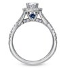 Thumbnail Image 2 of Previously Owned - Vera Wang Love Collection 1 CT. T.W. Diamond Frame Engagement Ring in 14K White Gold