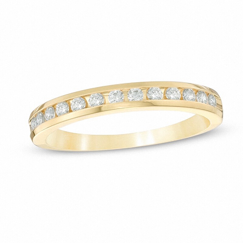 Main Image 1 of Previously Owned - 1/4 CT. T.W. Diamond Band in 10K Gold