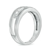 Thumbnail Image 2 of Previously Owned - Men's 1/2 CT. T.W. Square-Cut Diamond Five Stone Band in 10K White Gold
