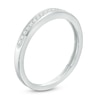 Thumbnail Image 2 of Previously Owned - Diamond Accent Channel Anniversary Band in 10K White Gold