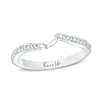 Thumbnail Image 1 of Previously Owned - Ever Us® 1/8 CT. T.W. Diamond Contour Band in 14K White Gold