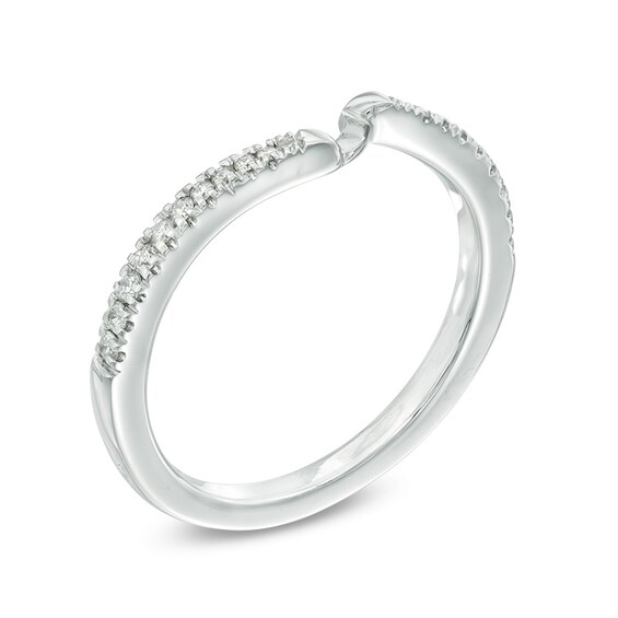 Previously Owned - Ever UsÂ® 1/8 CT. T.w. Diamond Contour Band in 14K White Gold