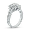 Thumbnail Image 2 of Previously Owned - Vera Wang Love Collection 1 CT. T.W. Diamond Double Square Frame Engagement Ring in 14K White Gold