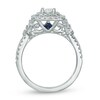 Thumbnail Image 3 of Previously Owned - Vera Wang Love Collection 1 CT. T.W. Diamond Double Square Frame Engagement Ring in 14K White Gold