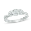 Thumbnail Image 1 of Previously Owned - 1/2 CT. T.W. Composite Diamond Three Stone Engagement Ring in 10K White Gold