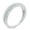 Thumbnail Image 2 of Previously Owned - 1/3 CT. T.W. Diamond Crossover Anniversary Band in 10K White Gold