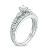 Thumbnail Image 2 of Previously Owned - 1/2 CT. T.W. Diamond Frame Bridal Set in 10K White Gold