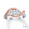 Thumbnail Image 1 of Previously Owned - Ever Us® 1-1/2 CT. T.W. Two-Stone Diamond Swirl Band in 14K Two-Tone Gold