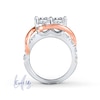 Thumbnail Image 2 of Previously Owned - Ever Us® 1-1/2 CT. T.W. Two-Stone Diamond Swirl Band in 14K Two-Tone Gold