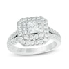 Thumbnail Image 1 of Previously Owned - Love's Destiny by Peoples 1-1/2 CT. T.W. Diamond Frame Engagement Ring in 14K Two-Tone Gold (I/I1)
