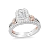 Thumbnail Image 3 of Previously Owned - Enchanted Disney Snow White 5/8 CT. T.W. Emerald-Cut Diamond Engagement Ring in 14K Two-Tone Gold