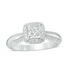 Thumbnail Image 1 of Previously Owned - Vera Wang Love Collection 1-1/6 CT. T.W. Princess-Cut Diamond Frame Engagement Ring in 14K White Gold