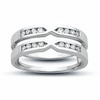Thumbnail Image 1 of Previously Owned - 1/4 CT. T.W. Channel-Set Diamond Solitaire Enhancer in 14K White Gold