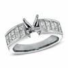 Thumbnail Image 1 of Previously Owned - 1 CT. T.W. Princess-Cut Diamond Semi-Mount in 14K White Gold