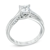 Thumbnail Image 2 of Previously Owned - 7/8 CT. T.W. Princess-Cut Diamond Engagement Ring in 14K White Gold (J/I1)