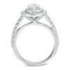 Thumbnail Image 3 of Previously Owned - 2 CT. T.W. Diamond Oval Frame Bridal Set in 14K White Gold