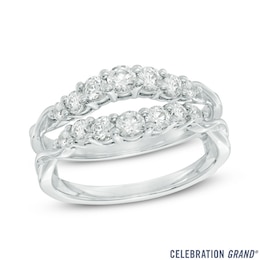 Previously Owned - Celebration Ideal 7/8 CT. T.W. Diamond Solitaire Enhancer in 14K White Gold (I/I1)
