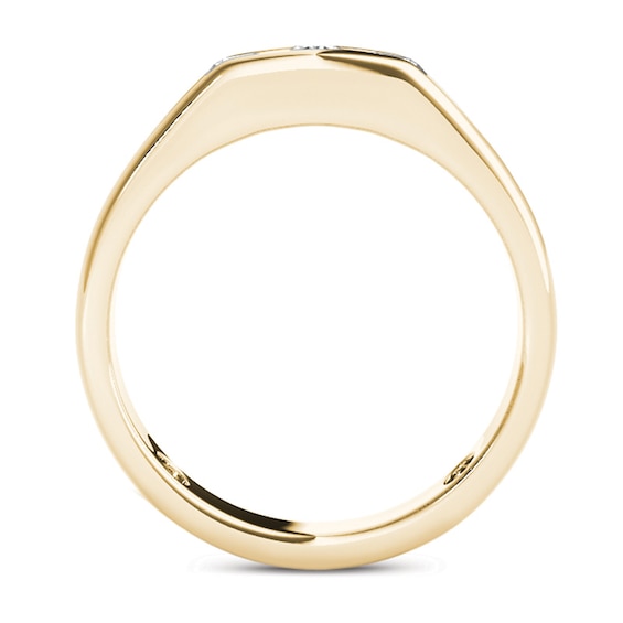 Previously Owned - 1/2 CT. T.w. Diamond Three Stone Wedding Band in 14K Gold