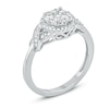 Thumbnail Image 2 of Previously Owned - 1/2 CT. T.W. Composite Diamond Frame Twist Engagement Ring in 10K White Gold