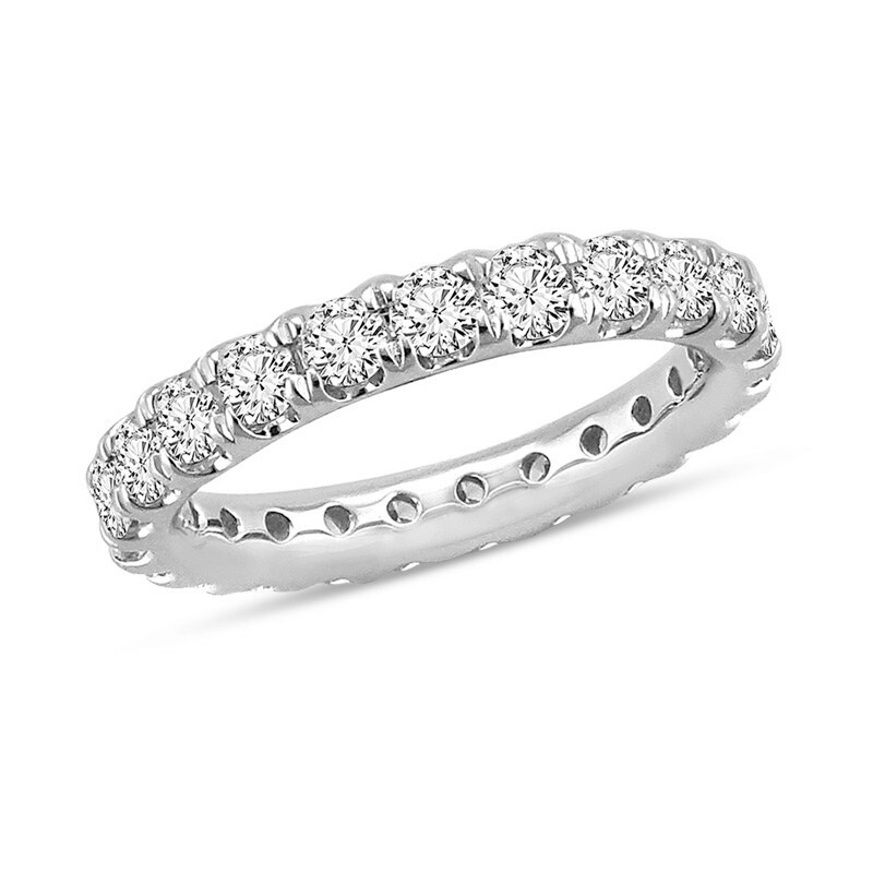 Main Image 1 of Previously Owned - 2 CT. T.W. Diamond Eternity Anniversary Band in 14K White Gold