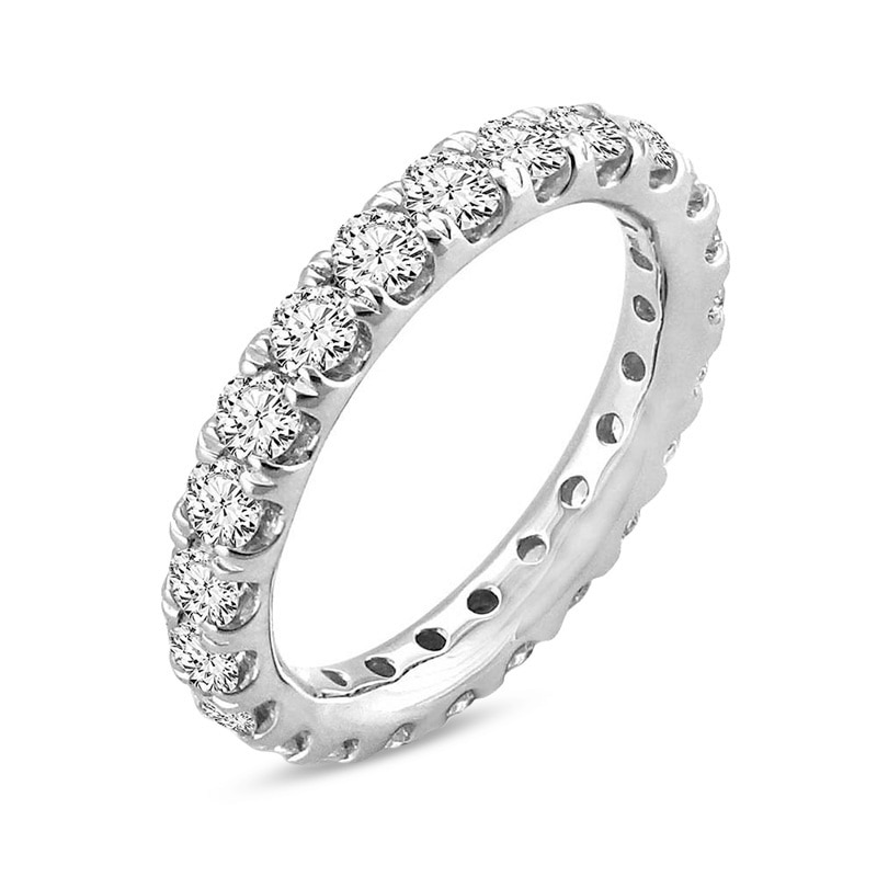 Main Image 2 of Previously Owned - 2 CT. T.W. Diamond Eternity Anniversary Band in 14K White Gold