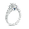 Thumbnail Image 2 of Previously Owned - Vera Wang Love Collection 1 CT. T.W. Princess-Cut Diamond Frame Engagement Ring in 14K White Gold