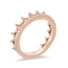 Thumbnail Image 2 of Previously Owned - Enchanted Disney Princess 1/6 CT. T.W. Diamond Tiara Wedding Band in 14K Rose Gold