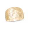 Thumbnail Image 1 of Previously Owned - Made in Italy Diamond-Cut Wide Dome Ring in 14K Gold