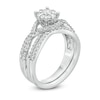 Thumbnail Image 2 of Previously Owned - 3/4 CT. T.W. Composite Diamond Twist Shank Bridal Set in 10K White Gold